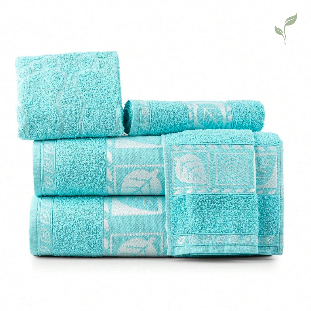 Kit 5 Toalhas Grande Leaf 100% Algodão, toalhas, louhir, jogo de toalhas, https://louhir.com.br/