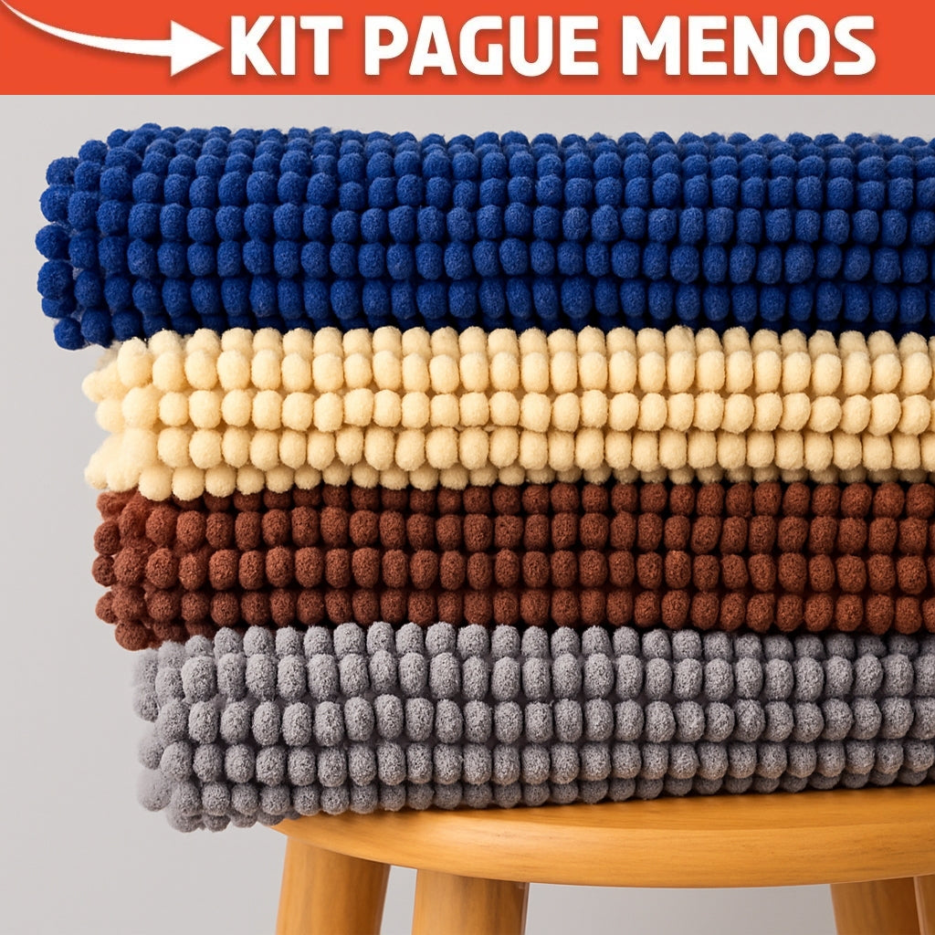 Kits Tapetes Banheiro Icicles
