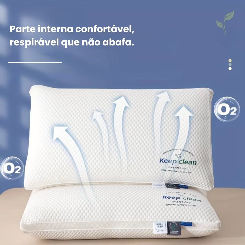 Travesseiro Macio Keep Clean, travesseiro macio, travesseiro ortopédico, travesseiro para coluna, travesseiro confortável, travesseiro de algodão, travesseiro, louhir.com, louhir.com.br