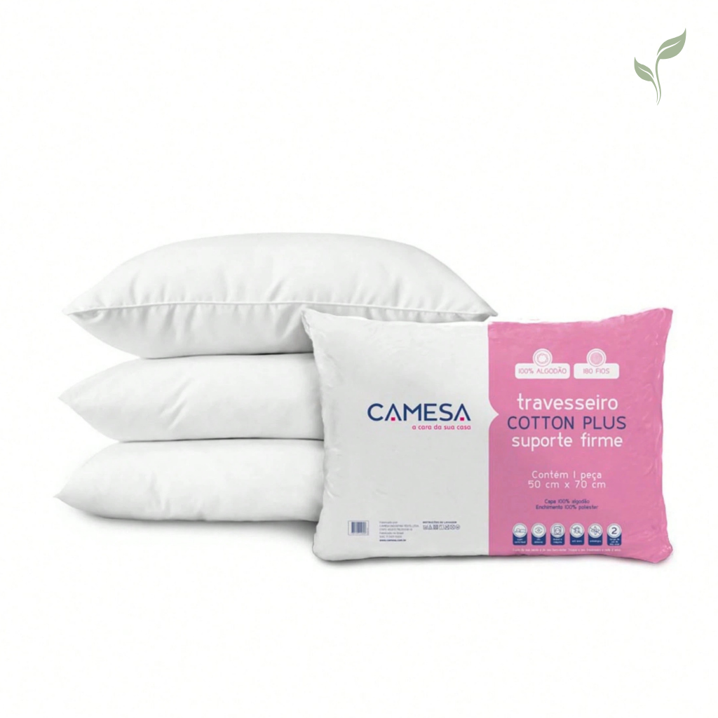 Travesseiro 180 Fios Cotton Plus, travesseiro confortável, travesseiro de algodão, travesseiro, louhir.com, louhir.com.br