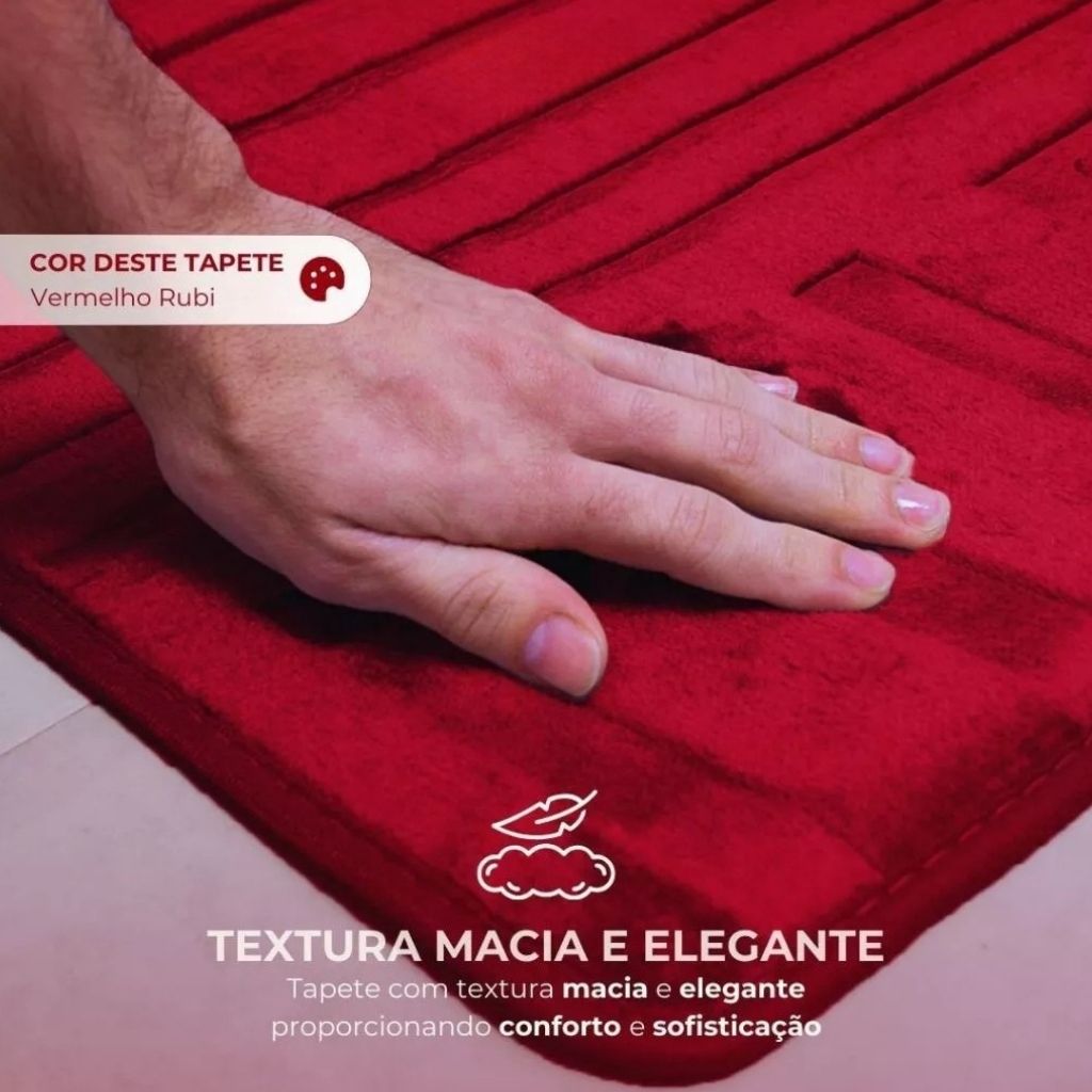 Tapete Premium Antiderrapante Aveludado Italie, tapete, louhir.com.br, www.louhir.com.br