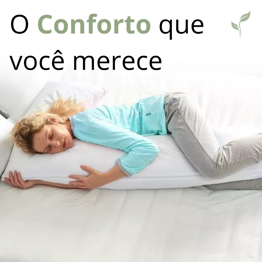 Travesseiro L Cheer Corpo e Cabeça 2 em 1, travesseiro confortável, travesseiro de algodão, travesseiro, louhir.com, louhir.com.br