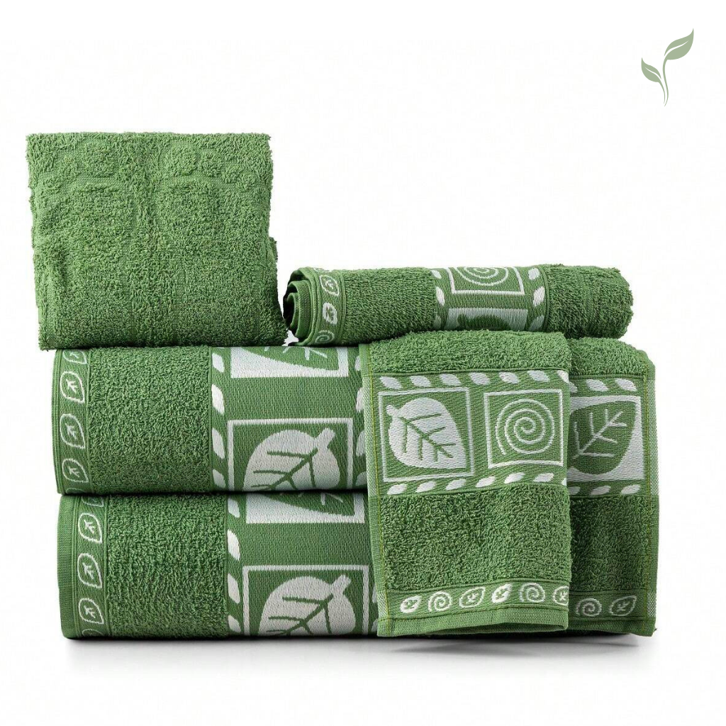 Kit 5 Toalhas Grande Leaf 100% Algodão, toalhas, louhir, jogo de toalhas, https://louhir.com.br/