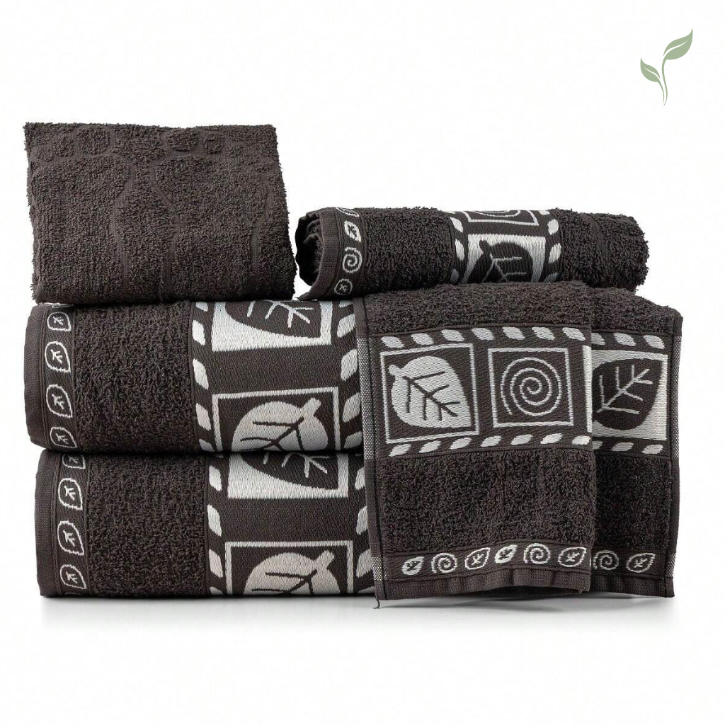 Kit 5 Toalhas Grande Leaf 100% Algodão, toalhas, louhir, jogo de toalhas, https://louhir.com.br/