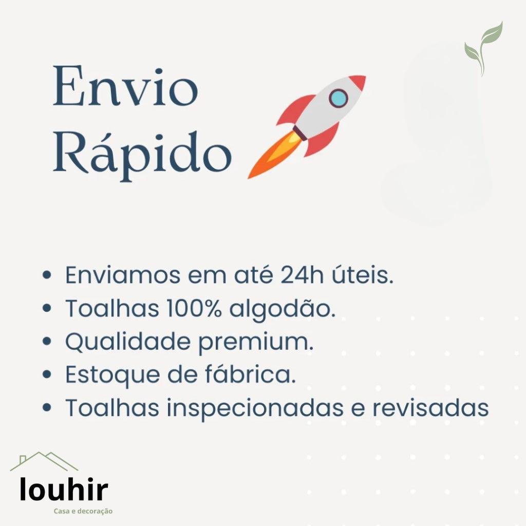 Kit 3 Toalhas Banhão Maria Tereza 100% Algodão Penteado
