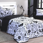 Edredom Casal Imprimer Alfa Gamer, capa de edredom mais mantas, capa de edredom, capa de cama, louhir, louhir.com, louhir.com.br
