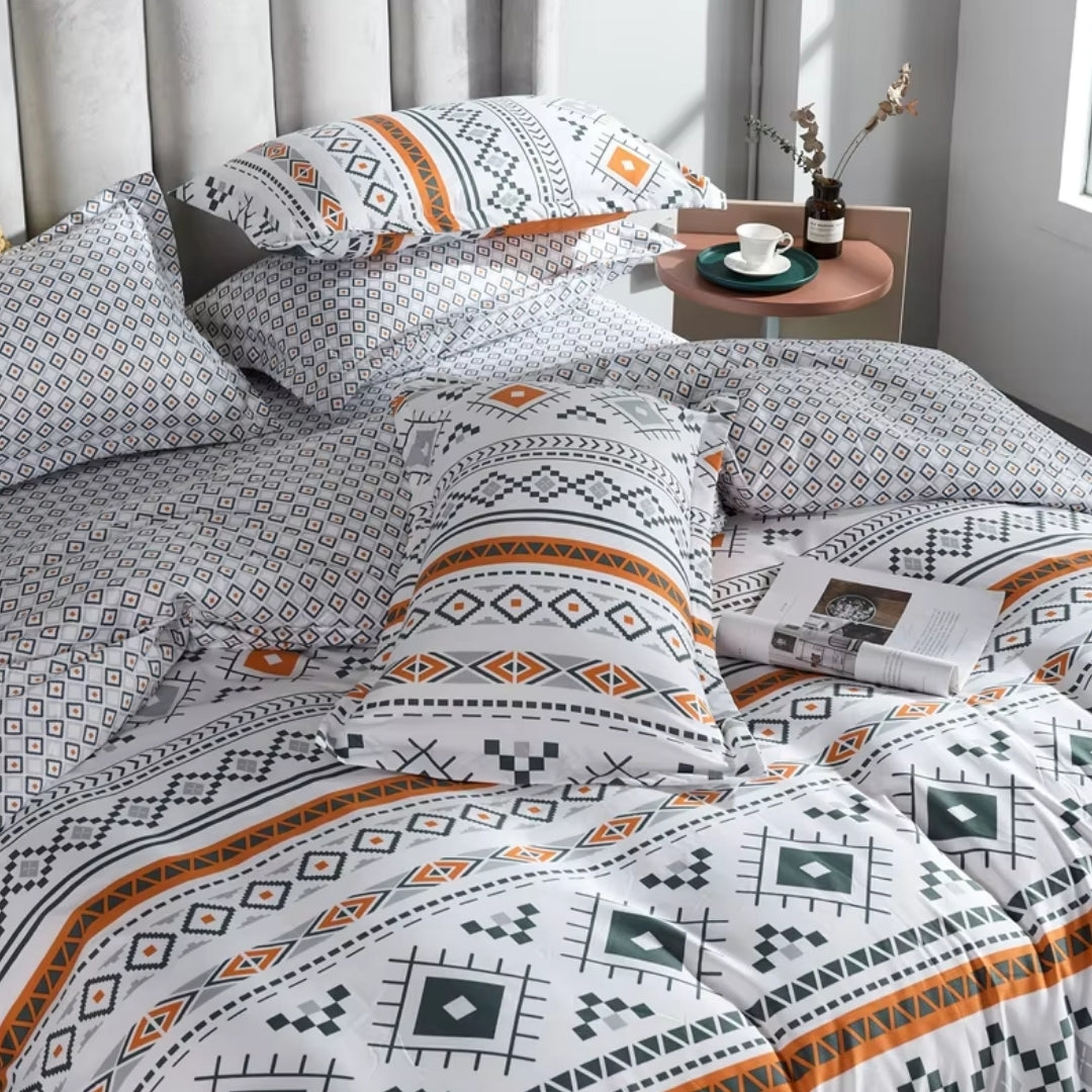 Kit Capa de Edredom Tok Geometric, capa de edredom, capa de cama, louhir, louhir.com, louhir.com.br