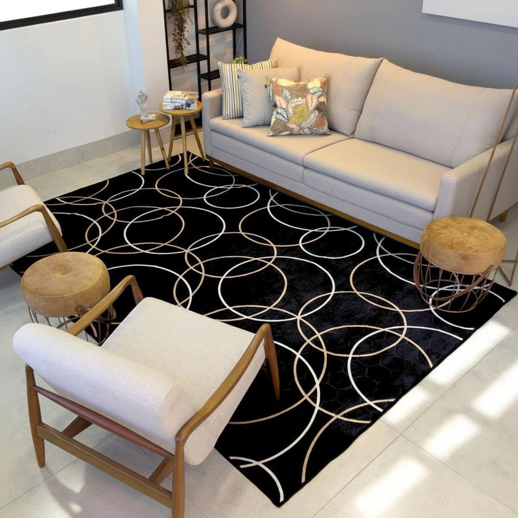 Tapete Grande Sala Aveludado Cadeau, https://louhir.com.br/