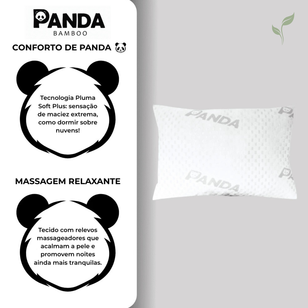 Travesseiro Alto Premium Macio Panda, travesseiro confortável, travesseiro de algodão, travesseiro, louhir.com, louhir.com.br