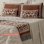 Kit Colcha Cobre Leito Casal Jacquard, capa de edredom mais mantas, capa de edredom, capa de cama, louhir, louhir.com, louhir.com.br