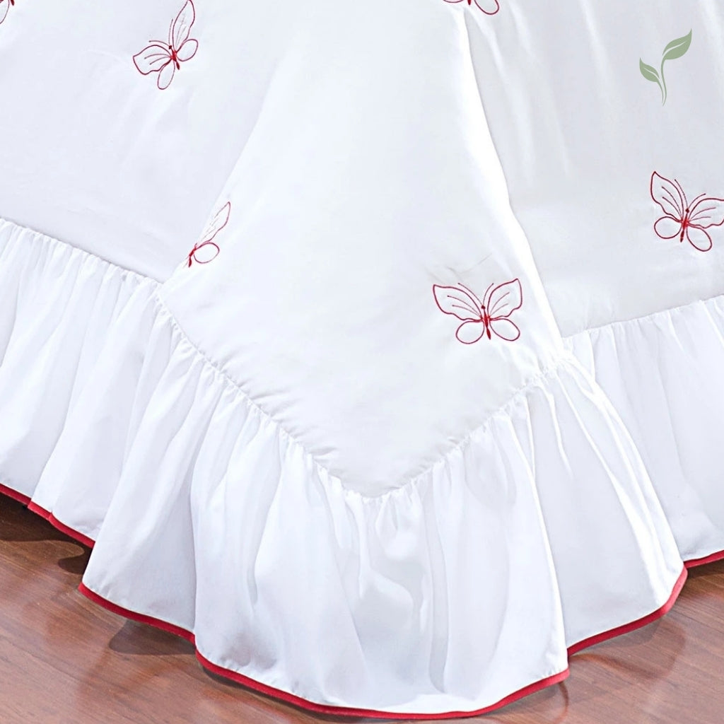 Colcha de Cama Dupla Face Butterfly