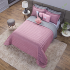 Cobre Leito Queen Matelassê Amour, capa de edredom mais mantas, capa de edredom, capa de cama, louhir, louhir.com, louhir.com.br