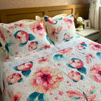 Colcha de Cama Dupla Face Mitsu, colcha de cama, colcha de cama e fronha, kit colcha de cama, colcha de cama de qualidade, louhir, louhir.com, louhir.com.br