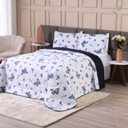 Colcha Cobre Leito Casal Farfalla, capa de edredom mais mantas, capa de edredom, capa de cama, louhir, louhir.com, louhir.com.br