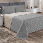Colcha de Cama Dupla Face March, colcha de cama, colcha de cama e fronha, kit colcha de cama, colcha de cama de qualidade, louhir, louhir.com, louhir.com.br