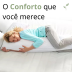 Travesseiro L Cheer Corpo e Cabeça 2 em 1, travesseiro confortável, travesseiro de algodão, travesseiro, louhir.com, louhir.com.br