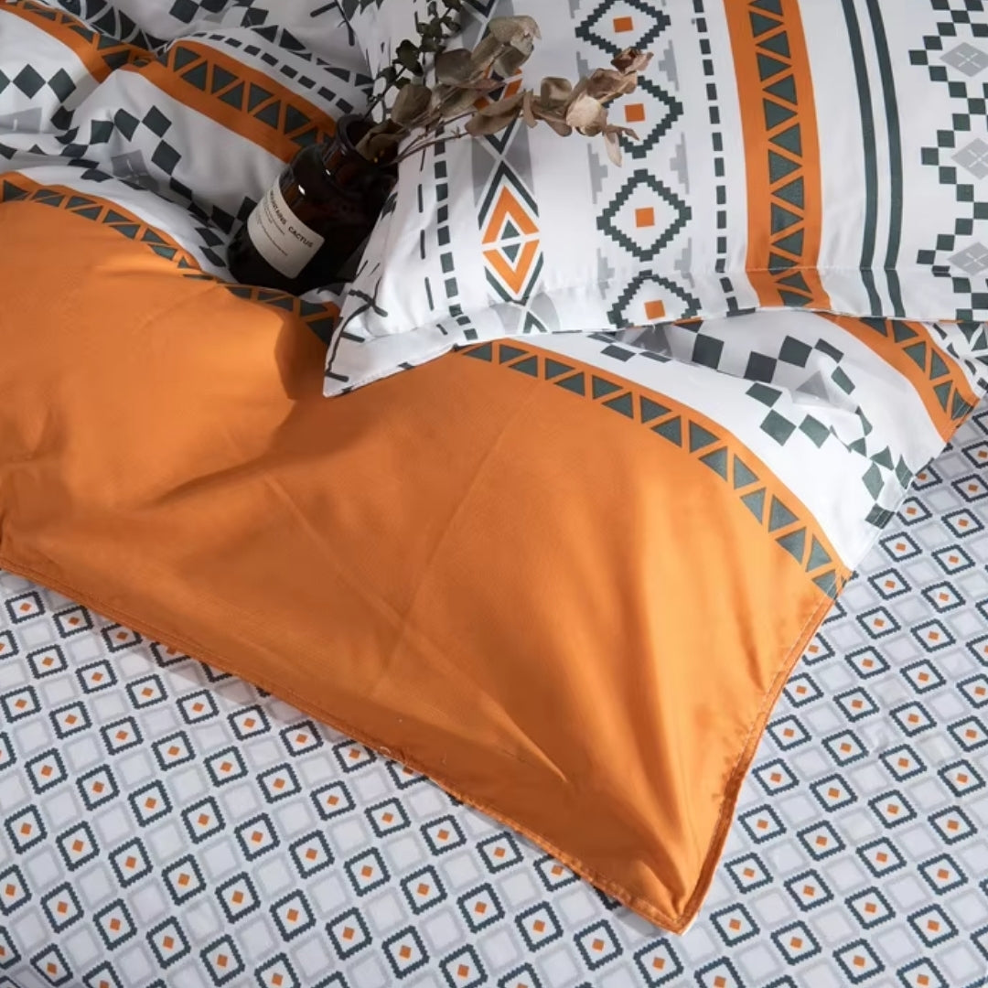 Kit Capa de Edredom Tok Geometric, capa de edredom, capa de cama, louhir, louhir.com, louhir.com.br