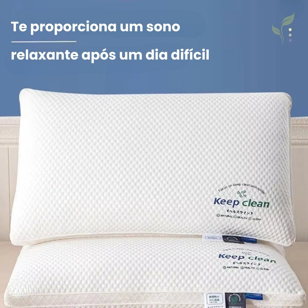 Travesseiro Macio Keep Clean, travesseiro macio, travesseiro ortopédico, travesseiro para coluna, travesseiro confortável, travesseiro de algodão, travesseiro, louhir.com, louhir.com.br