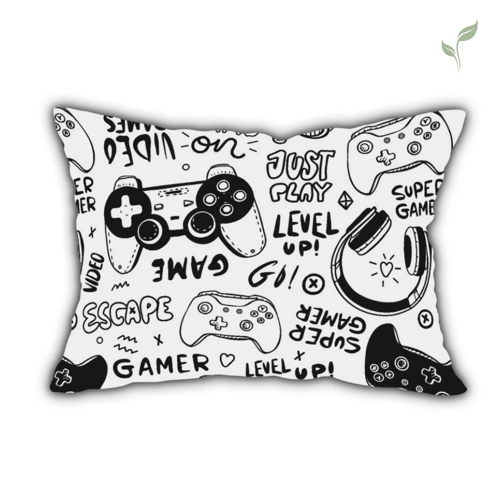 Edredom Casal Imprimer Alfa Gamer, capa de edredom mais mantas, capa de edredom, capa de cama, louhir, louhir.com, louhir.com.br
