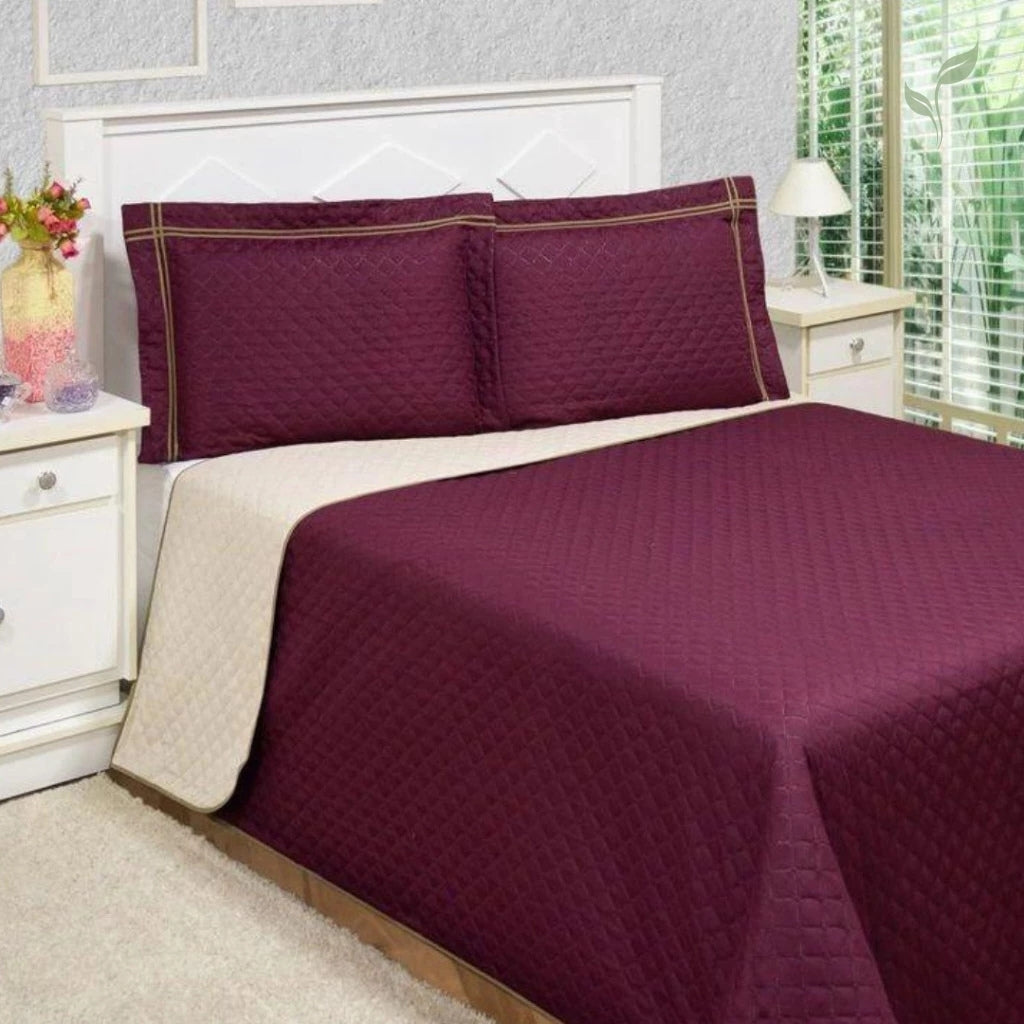 Colcha de Cama Dupla Face March, colcha de cama, colcha de cama e fronha, kit colcha de cama, colcha de cama de qualidade, louhir, louhir.com, louhir.com.br