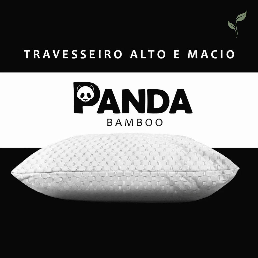Travesseiro Alto Premium Macio Panda, travesseiro confortável, travesseiro de algodão, travesseiro, louhir.com, louhir.com.br