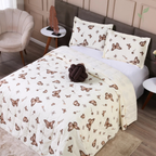 Colcha Cobre Leito Casal Farfalla, capa de edredom mais mantas, capa de edredom, capa de cama, louhir, louhir.com, louhir.com.br