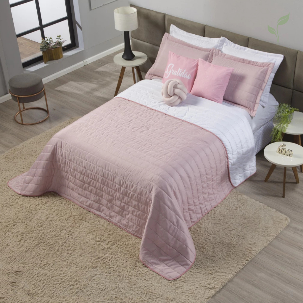 Cobre Leito Queen Matelassê Amour