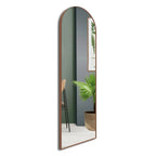 Espelho Dur Moderno 110x50 com base reta e moldura em couro. Corpo inteiro, reflexo sem distorções e design elegante para quartos, halls e closets.