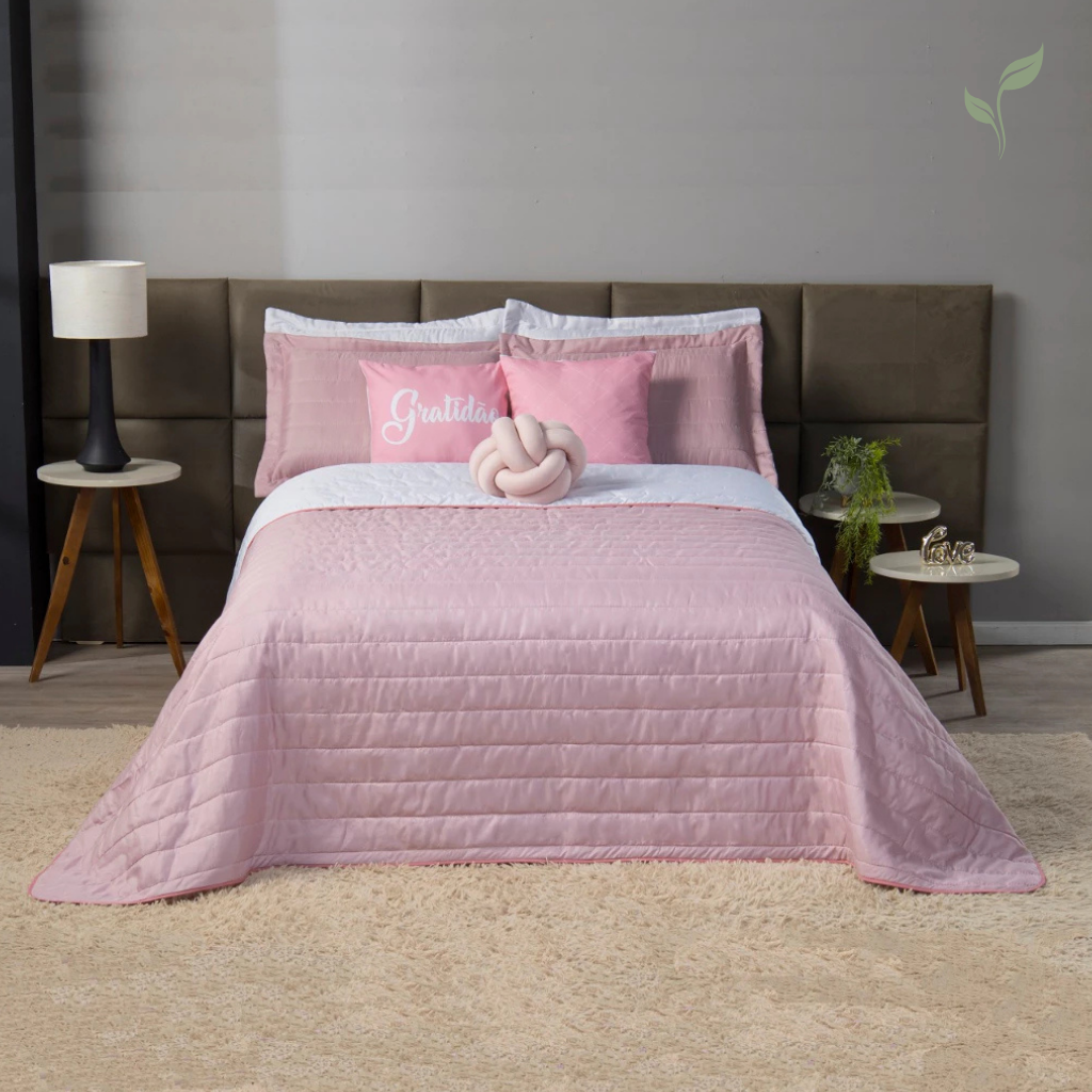 Cobre Leito Queen Matelassê Amour