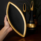 Conjunto Escultural Égyptien Cerâmica 6 Peças com Dourado Louhir