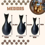 Escultura Félin Gatos Sofisticados Nobres louhir