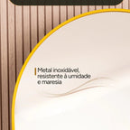 Espelho Grande Luxure 170x70 com moldura de alumínio em prata, dourado ou preto. Design arco, corpo inteiro, vidro lapidado e suporte de chão e parede.