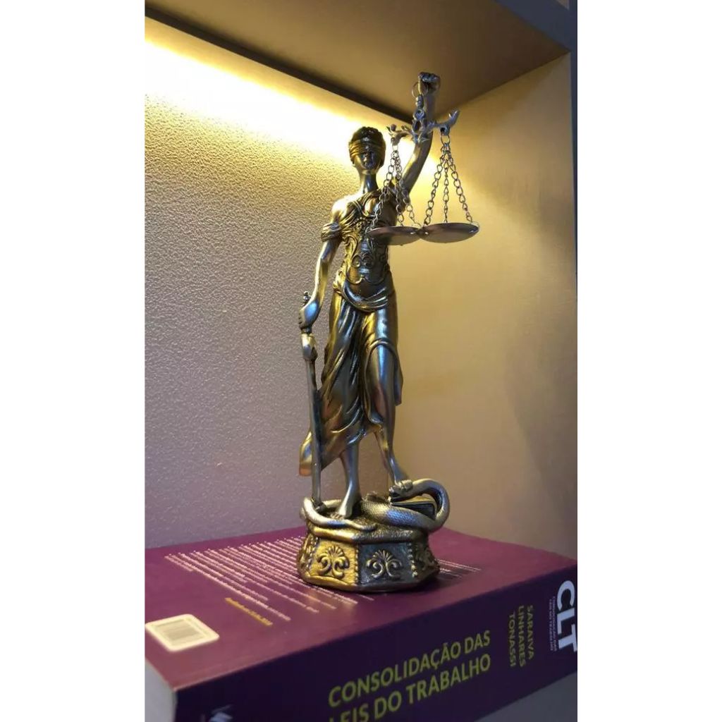 Estátua Decorativa Têmis Donzela da Justiça Louhir
