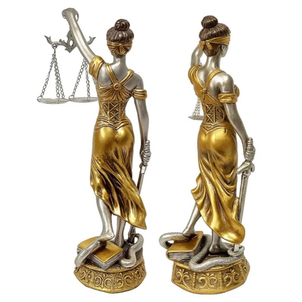 Estátua Decorativa Têmis Donzela da Justiça Louhir
