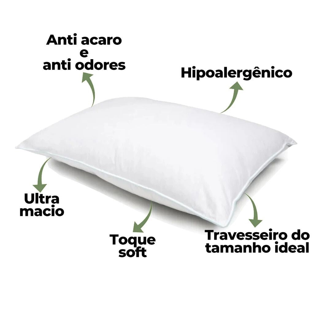 Kit 2 Travesseiros Premium Hipoalergênico Feather, https://louhir.com.br/