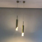 Pendente Nobre com LED 5W, 3 tons de luz e altura regulável de 50-120cm. Metal dourado, bivolt e durável. Ideal para salas, cozinhas e áreas sociais. Compre agora!