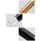 Pendente Nobre com LED 5W, 3 tons de luz e altura regulável de 50-120cm. Metal dourado, bivolt e durável. Ideal para salas, cozinhas e áreas sociais. Compre agora!