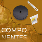 Luminária Rústica deTeto Corda Sisal Louhir