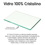 Kit com 3 quadros 40x60 Natureza Vert com vidro cristalino e moldura caixa alta em madeira. Arte leve e sofisticada para quartos e salas modernas.
