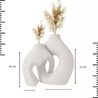 Vaso Decorativo Coração do Lar Deux Kit 2 Esculturas Louhir, www.louhir.com.br