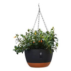 Vaso Suspenso com Corrente e Prato Drenante 24,5cm Louhir, www.louhir.com.br