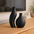 Duo de Vasos Câlin Cerâmica Fosca Design Orgânico Minimalista Louhir, www.louhir.com