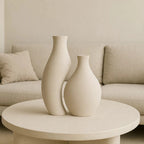 Duo de Vasos Câlin Cerâmica Fosca Design Orgânico Minimalista Louhir, www.louhir.com