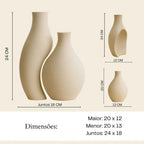 Duo de Vasos Câlin Cerâmica Fosca Design Orgânico Minimalista Louhir, www.louhir.com