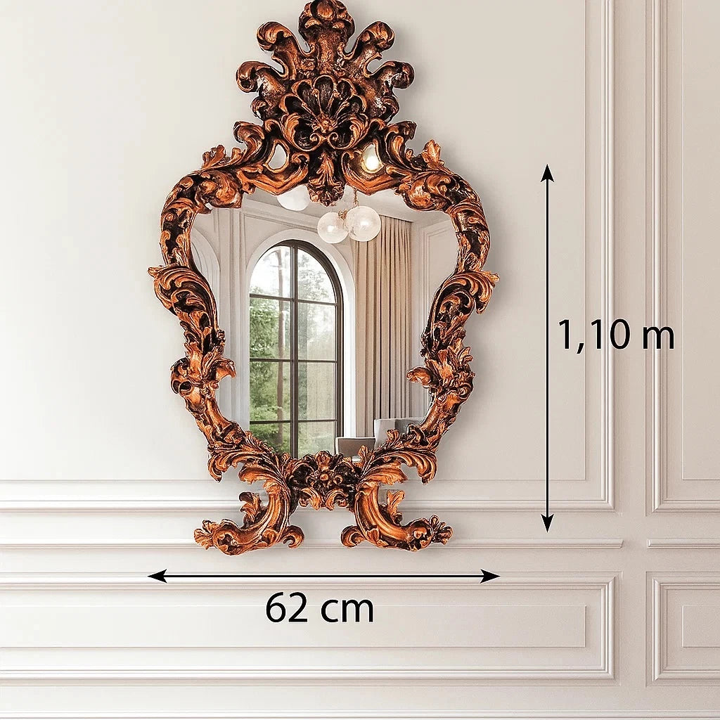 Espelho Colonial Francês Art Nouveau